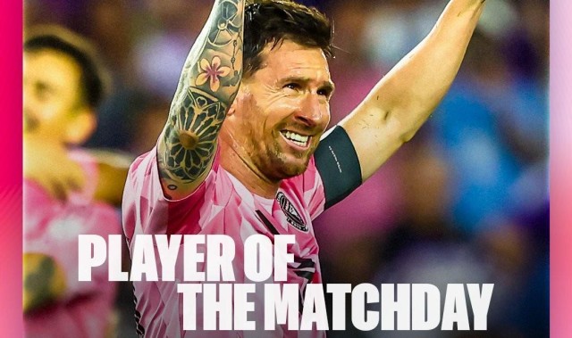 梅西第13次获得美职联周最佳球员，距多诺万的纪录还差6次